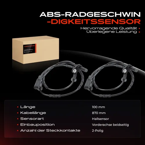 Sensor, Raddrehzahl Vorderachse beidseitig Frankberg 5481FB0062094 Bild Sensor, Raddrehzahl Vorderachse beidseitig Frankberg 5481FB0062094