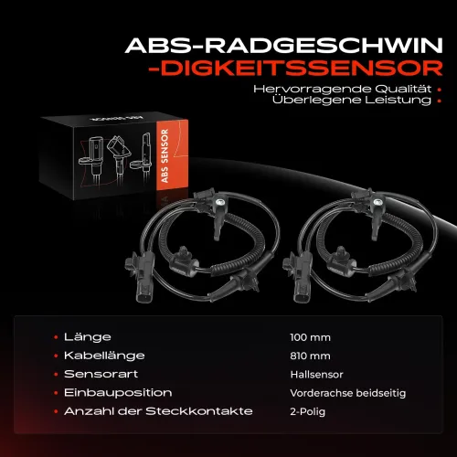 Sensor, Raddrehzahl Vorderachse beidseitig Frankberg 5481FB0062095 Bild Sensor, Raddrehzahl Vorderachse beidseitig Frankberg 5481FB0062095