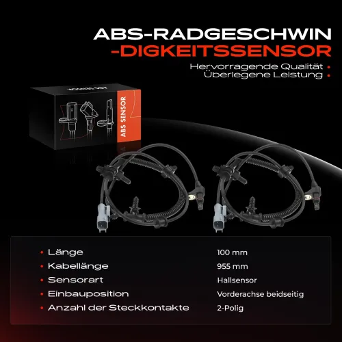 Sensor, Raddrehzahl Vorderachse beidseitig Frankberg 5481FB0062108 Bild Sensor, Raddrehzahl Vorderachse beidseitig Frankberg 5481FB0062108
