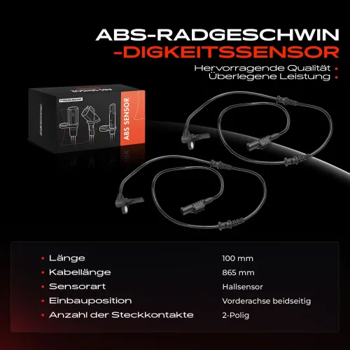 Sensor, Raddrehzahl Vorderachse beidseitig Frankberg 5481FB0062110 Bild Sensor, Raddrehzahl Vorderachse beidseitig Frankberg 5481FB0062110