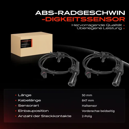 Sensor, Raddrehzahl Vorderachse beidseitig Frankberg 5481FB0062111 Bild Sensor, Raddrehzahl Vorderachse beidseitig Frankberg 5481FB0062111