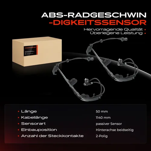 Sensor, Raddrehzahl Hinterachse beidseitig Frankberg 5481FB0062122 Bild Sensor, Raddrehzahl Hinterachse beidseitig Frankberg 5481FB0062122