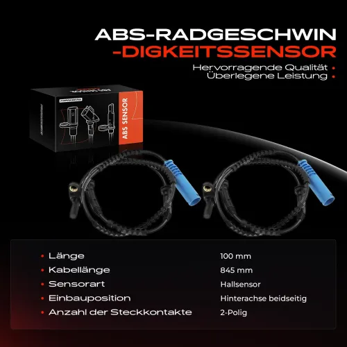 Sensor, Raddrehzahl Hinterachse beidseitig Frankberg 5481FB0062128 Bild Sensor, Raddrehzahl Hinterachse beidseitig Frankberg 5481FB0062128