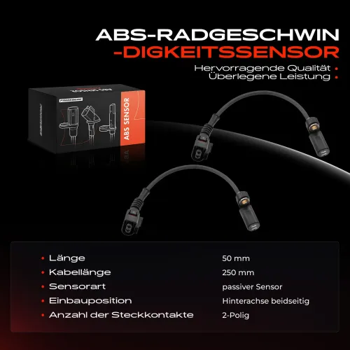 Sensor, Raddrehzahl Hinterachse beidseitig Frankberg 5481FB0062213 Bild Sensor, Raddrehzahl Hinterachse beidseitig Frankberg 5481FB0062213