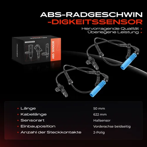 Sensor, Raddrehzahl Vorderachse beidseitig Frankberg 5481FB0062217 Bild Sensor, Raddrehzahl Vorderachse beidseitig Frankberg 5481FB0062217