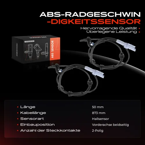 Sensor, Raddrehzahl Vorderachse beidseitig Frankberg 5481FB0062239 Bild Sensor, Raddrehzahl Vorderachse beidseitig Frankberg 5481FB0062239