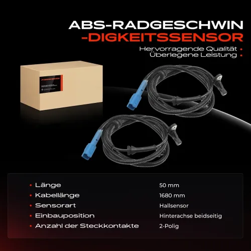 Sensor, Raddrehzahl Hinterachse beidseitig Frankberg 5481FB0062267 Bild Sensor, Raddrehzahl Hinterachse beidseitig Frankberg 5481FB0062267