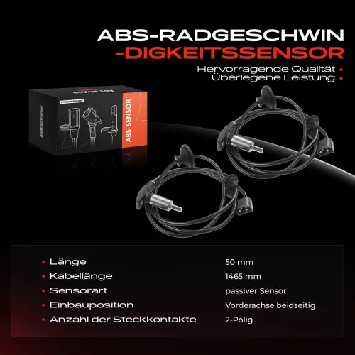 Sensor, Raddrehzahl Vorderachse beidseitig Frankberg 5481FB0062288 Bild Sensor, Raddrehzahl Vorderachse beidseitig Frankberg 5481FB0062288