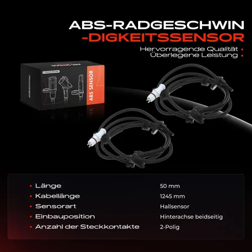 Sensor, Raddrehzahl Hinterachse beidseitig Frankberg 5481FB0062300 Bild Sensor, Raddrehzahl Hinterachse beidseitig Frankberg 5481FB0062300