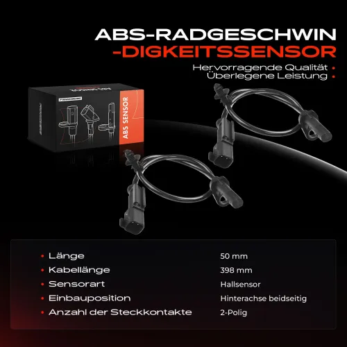 Sensor, Raddrehzahl Hinterachse beidseitig Frankberg 5481FB0062315 Bild Sensor, Raddrehzahl Hinterachse beidseitig Frankberg 5481FB0062315