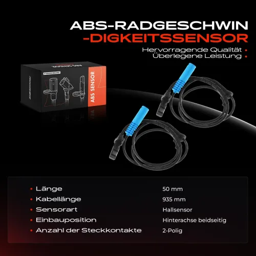 Sensor, Raddrehzahl Hinterachse beidseitig Frankberg 5481FB0062317 Bild Sensor, Raddrehzahl Hinterachse beidseitig Frankberg 5481FB0062317