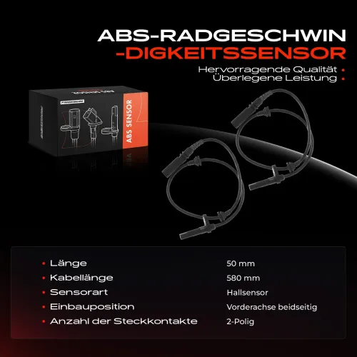 Sensor, Raddrehzahl Vorderachse beidseitig Frankberg 5481FB0062330 Bild Sensor, Raddrehzahl Vorderachse beidseitig Frankberg 5481FB0062330