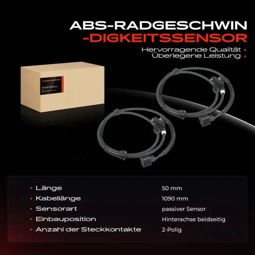 Sensor, Raddrehzahl Hinterachse beidseitig Frankberg 5481FB0062339 Bild Sensor, Raddrehzahl Hinterachse beidseitig Frankberg 5481FB0062339