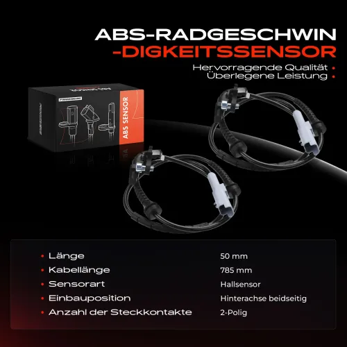 Sensor, Raddrehzahl Hinterachse beidseitig Frankberg 5481FB0062371 Bild Sensor, Raddrehzahl Hinterachse beidseitig Frankberg 5481FB0062371