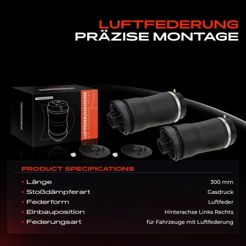 Luftfeder, Fahrwerk Hinterachse beidseitig Frankberg 5481FB0062378 Bild Luftfeder, Fahrwerk Hinterachse beidseitig Frankberg 5481FB0062378