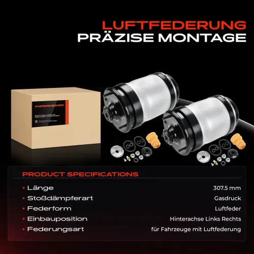 Luftfeder, Fahrwerk Hinterachse beidseitig Frankberg 5481FB0062384 Bild Luftfeder, Fahrwerk Hinterachse beidseitig Frankberg 5481FB0062384