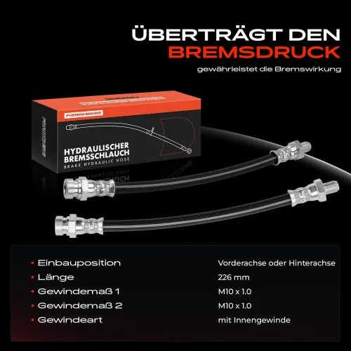 Bremsschlauch vorne und hinten Frankberg 5481FB0062519 Bild Bremsschlauch vorne und hinten Frankberg 5481FB0062519