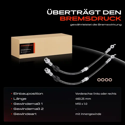 Bremsschlauch Vorderachse Frankberg 5481FB0062548 Bild Bremsschlauch Vorderachse Frankberg 5481FB0062548