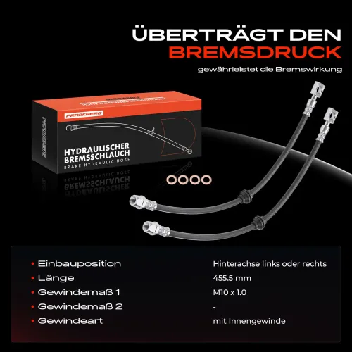 Bremsschlauch Hinterachse Frankberg 5481FB0062565 Bild Bremsschlauch Hinterachse Frankberg 5481FB0062565