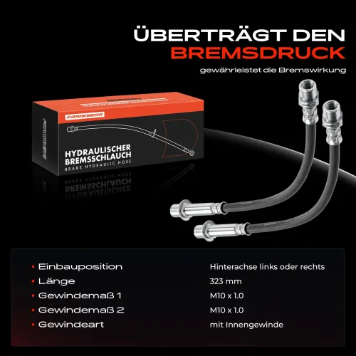 Bremsschlauch Hinterachse Frankberg 5481FB0062570 Bild Bremsschlauch Hinterachse Frankberg 5481FB0062570