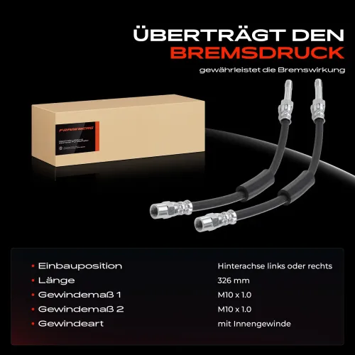 Bremsschlauch Hinterachse Frankberg 5481FB0062607 Bild Bremsschlauch Hinterachse Frankberg 5481FB0062607