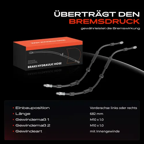 Bremsschlauch Vorderachse Frankberg 5481FB0062630 Bild Bremsschlauch Vorderachse Frankberg 5481FB0062630
