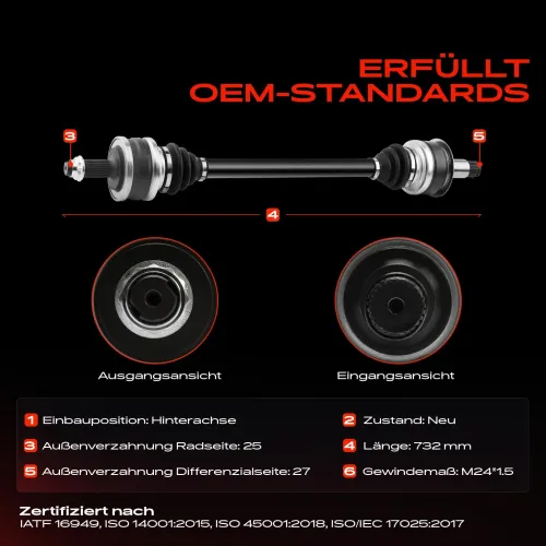 Antriebswelle Hinterachse Frankberg 5481FB0062811 Bild Antriebswelle Hinterachse Frankberg 5481FB0062811