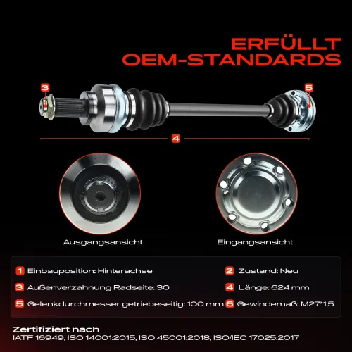 Antriebswelle Hinterachse Frankberg 5481FB0062831 Bild Antriebswelle Hinterachse Frankberg 5481FB0062831