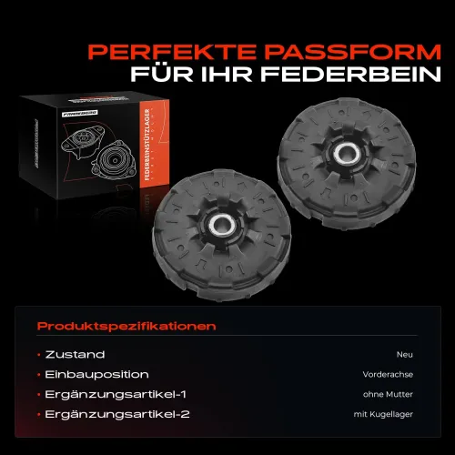 Federbeinstützlager Vorderachse beidseitig Frankberg 5481FB0064436 Bild Federbeinstützlager Vorderachse beidseitig Frankberg 5481FB0064436