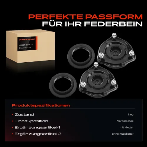 Federbeinstützlager Vorderachse beidseitig Frankberg 5481FB0064448 Bild Federbeinstützlager Vorderachse beidseitig Frankberg 5481FB0064448