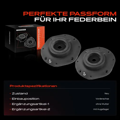 Federbeinstützlager Vorderachse beidseitig Frankberg 5481FB0064456 Bild Federbeinstützlager Vorderachse beidseitig Frankberg 5481FB0064456