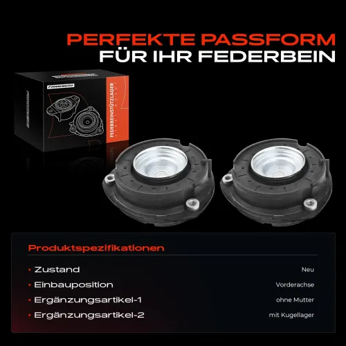 Federbeinstützlager Vorderachse beidseitig Frankberg 5481FB0064462 Bild Federbeinstützlager Vorderachse beidseitig Frankberg 5481FB0064462