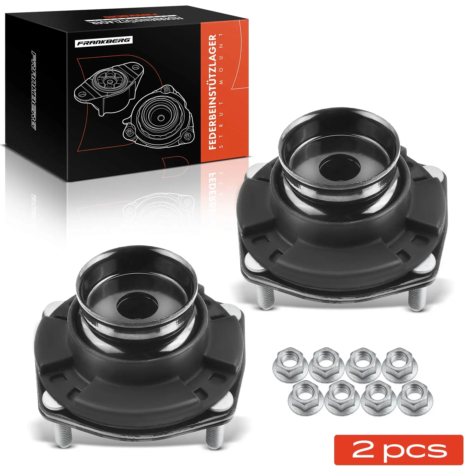 Federbeinstützlager Hinterachse beidseitig Frankberg 5481FB0064466
