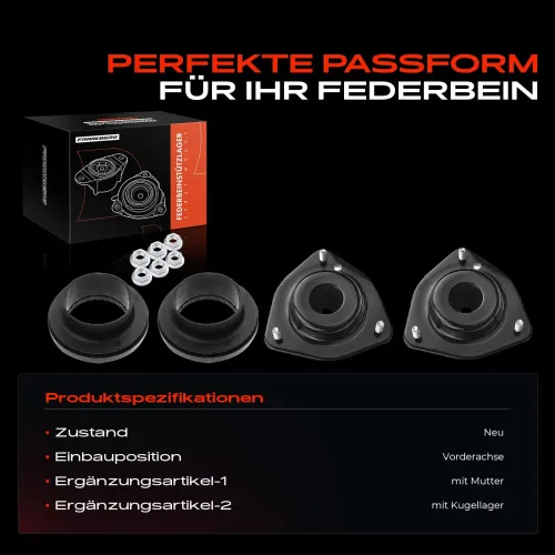 Federbeinstützlager Vorderachse beidseitig Frankberg 5481FB0064469 Bild Federbeinstützlager Vorderachse beidseitig Frankberg 5481FB0064469