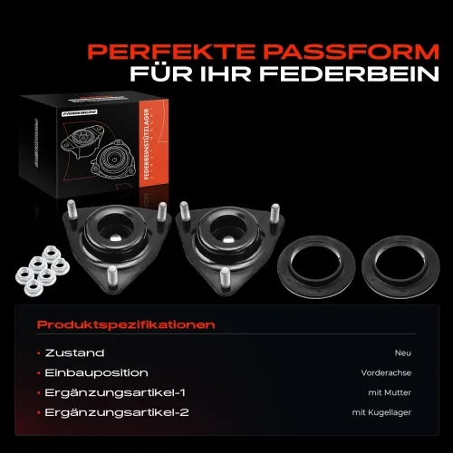 Federbeinstützlager Vorderachse beidseitig Frankberg 5481FB0064479 Bild Federbeinstützlager Vorderachse beidseitig Frankberg 5481FB0064479