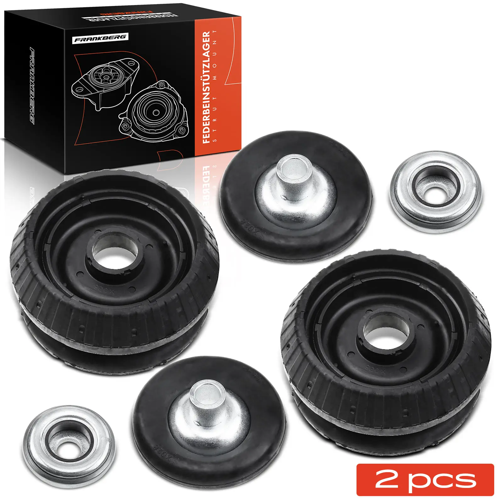 Federbeinstützlager Vorderachse beidseitig Frankberg 5481FB0064489