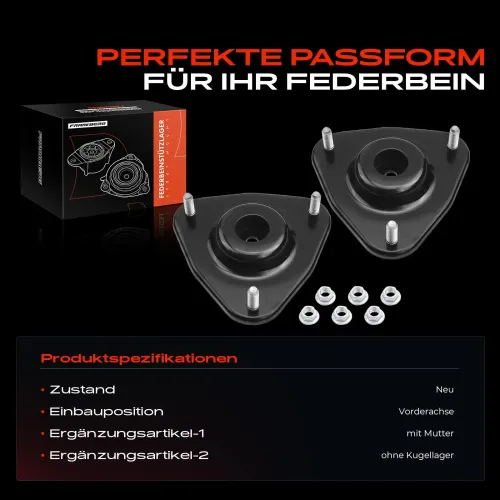 Federbeinstützlager Vorderachse beidseitig Frankberg 5481FB0064491 Bild Federbeinstützlager Vorderachse beidseitig Frankberg 5481FB0064491