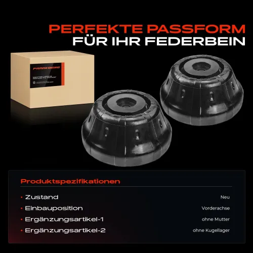 Federbeinstützlager Vorderachse beidseitig Frankberg 5481FB0064499 Bild Federbeinstützlager Vorderachse beidseitig Frankberg 5481FB0064499