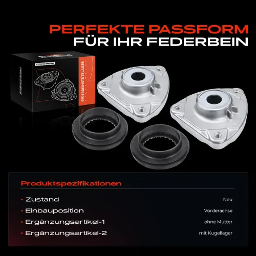 Federbeinstützlager Vorderachse beidseitig Frankberg 5481FB0064507 Bild Federbeinstützlager Vorderachse beidseitig Frankberg 5481FB0064507