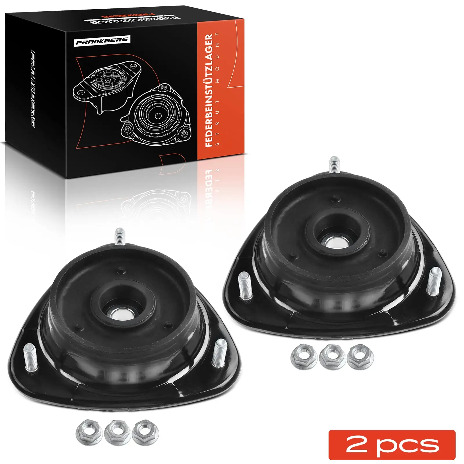 Federbeinstützlager Vorderachse beidseitig Frankberg 5481FB0064512