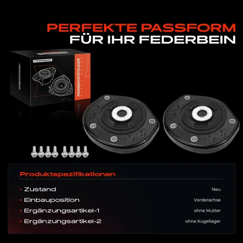 Federbeinstützlager Vorderachse beidseitig Frankberg 5481FB0064520 Bild Federbeinstützlager Vorderachse beidseitig Frankberg 5481FB0064520