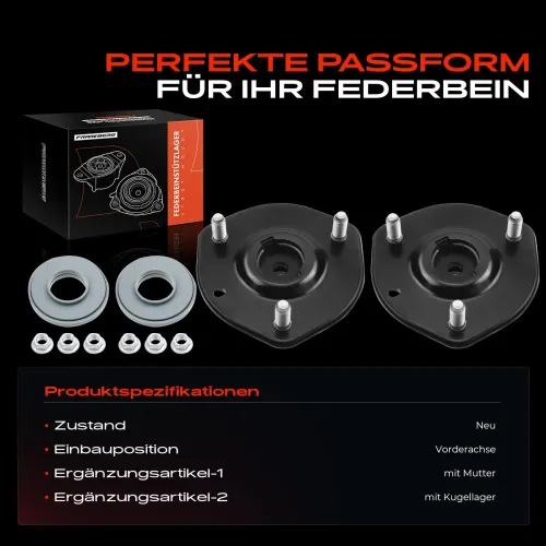 Federbeinstützlager Vorderachse beidseitig Frankberg 5481FB0064522 Bild Federbeinstützlager Vorderachse beidseitig Frankberg 5481FB0064522