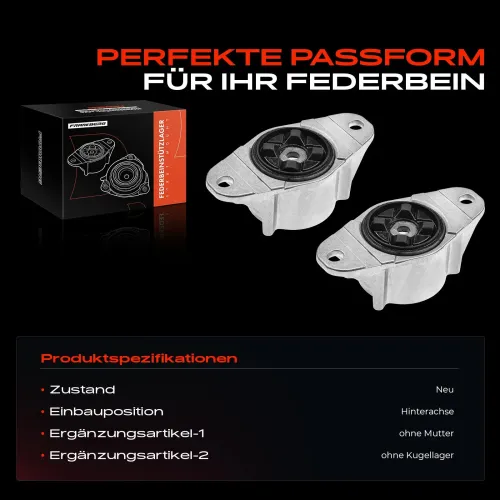 Federbeinstützlager Hinterachse beidseitig Frankberg 5481FB0064535 Bild Federbeinstützlager Hinterachse beidseitig Frankberg 5481FB0064535