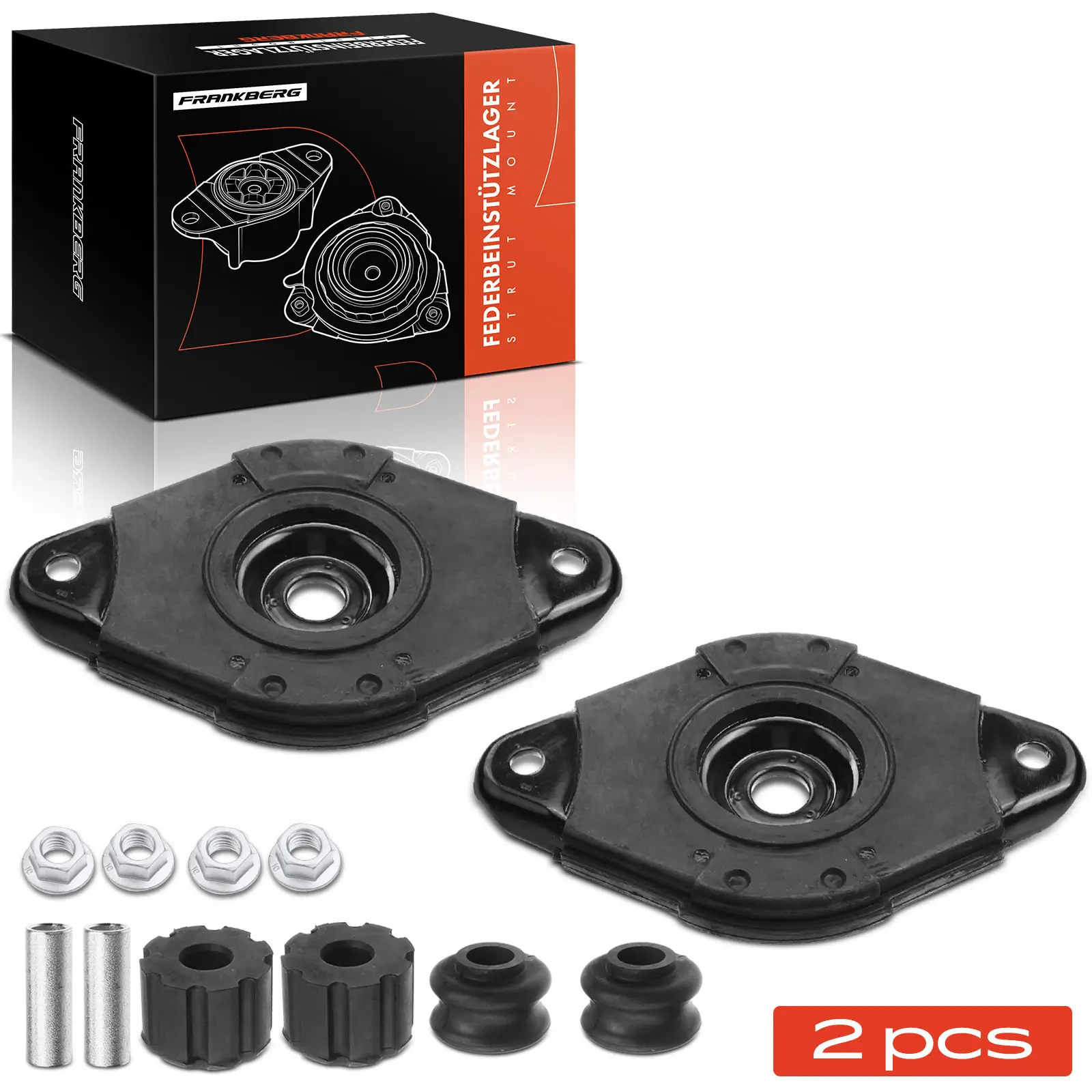 Federbeinstützlager Hinterachse beidseitig Frankberg 5481FB0064543