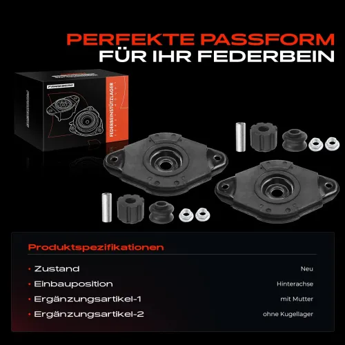 Federbeinstützlager Hinterachse beidseitig Frankberg 5481FB0064543 Bild Federbeinstützlager Hinterachse beidseitig Frankberg 5481FB0064543