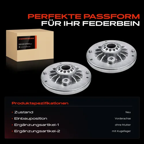 Federbeinstützlager Vorderachse beidseitig Frankberg 5481FB0064549 Bild Federbeinstützlager Vorderachse beidseitig Frankberg 5481FB0064549