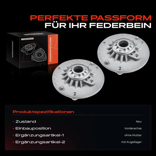 Federbeinstützlager Vorderachse beidseitig Frankberg 5481FB0064557 Bild Federbeinstützlager Vorderachse beidseitig Frankberg 5481FB0064557