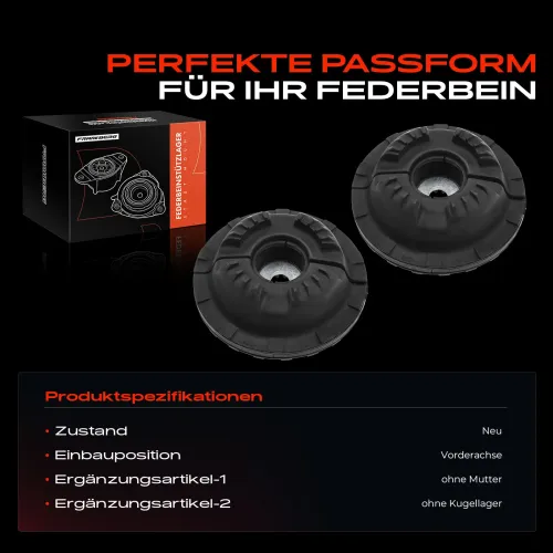 Federbeinstützlager Vorderachse beidseitig Frankberg 5481FB0064561 Bild Federbeinstützlager Vorderachse beidseitig Frankberg 5481FB0064561