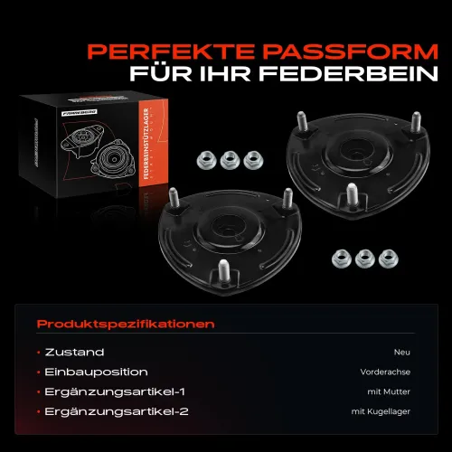 Federbeinstützlager Vorderachse beidseitig Frankberg 5481FB0064576 Bild Federbeinstützlager Vorderachse beidseitig Frankberg 5481FB0064576