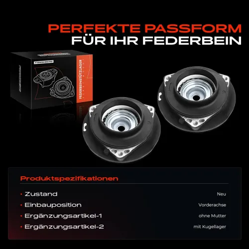 Federbeinstützlager Vorderachse beidseitig Frankberg 5481FB0064584 Bild Federbeinstützlager Vorderachse beidseitig Frankberg 5481FB0064584